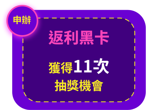 返利黑卡11次抽獎機會